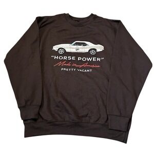 NWOT Tilly's Pretty Vacant Brown "Horse Power" Muscle Car Sweatshirt Size Large